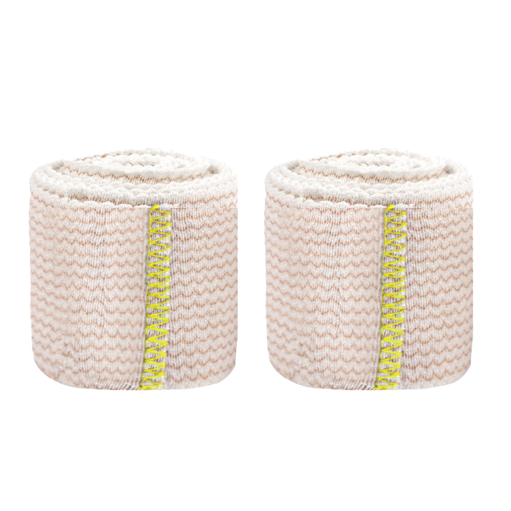 2Rolls Elastic Bandages 177” Latex-Free Super Stretch Durable Polyester Spandex