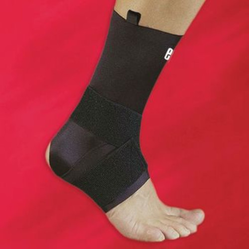 epX 6382 Ankle Support w/ Strap Warmth Compression Brace Low Profile Breathable