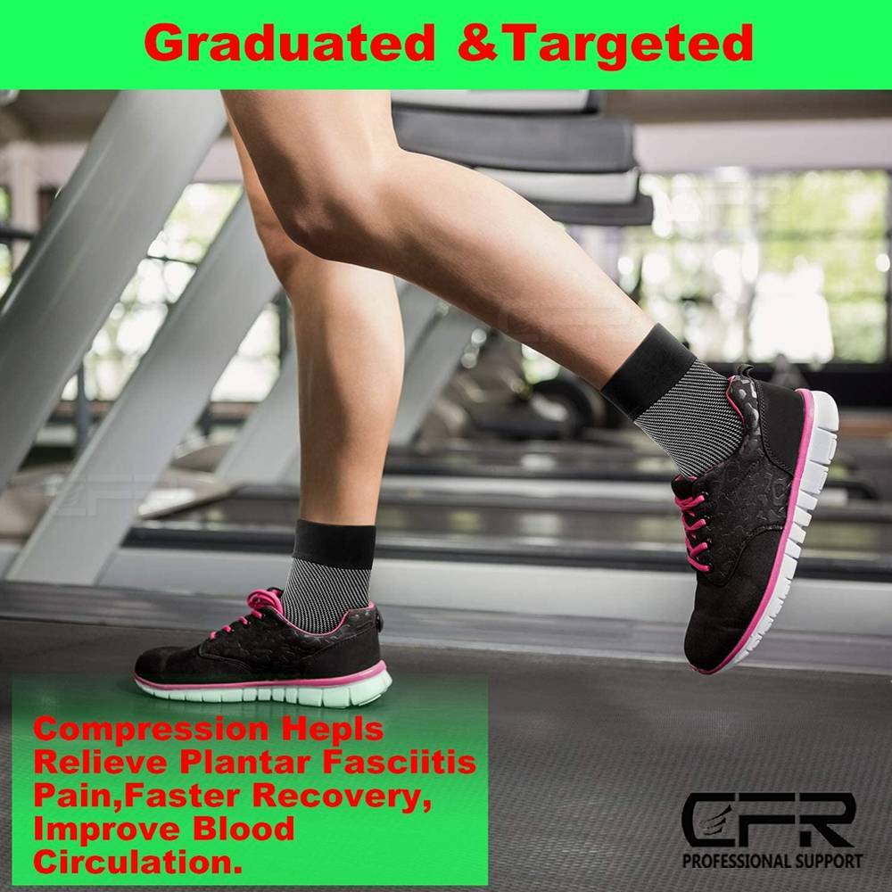 Copper Infused Compression Socks Planter Fasciitis Ankle Support Pain Relief CFR