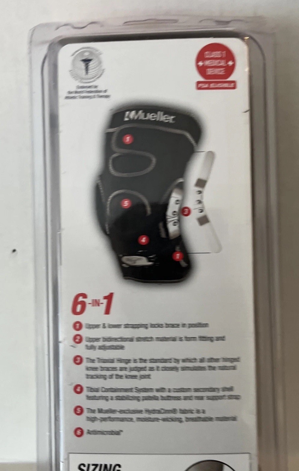 Mueller Sport Care HG80 Hinged Knee Brace Triaxial Hinge Maximum Support 54011