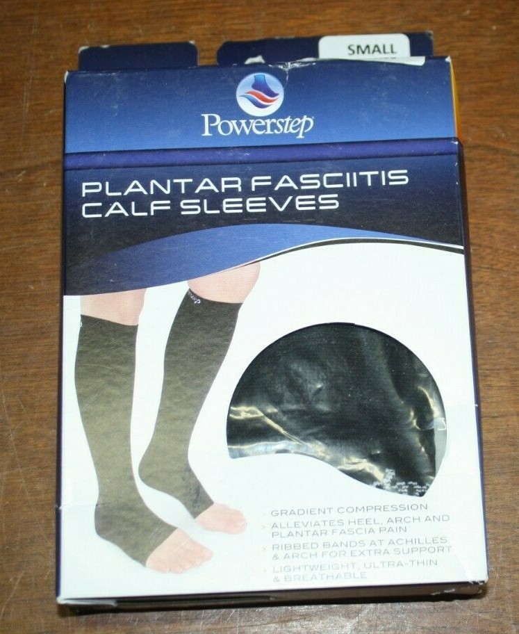 NEW POWERSTEP 7015-10SM PLANTAR FACIITIS CALF SLEEVES SIZE SMALL FREE SHIPPING