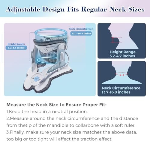ALPHAY Cervical Traction Device Neck Stretcher Air Pump