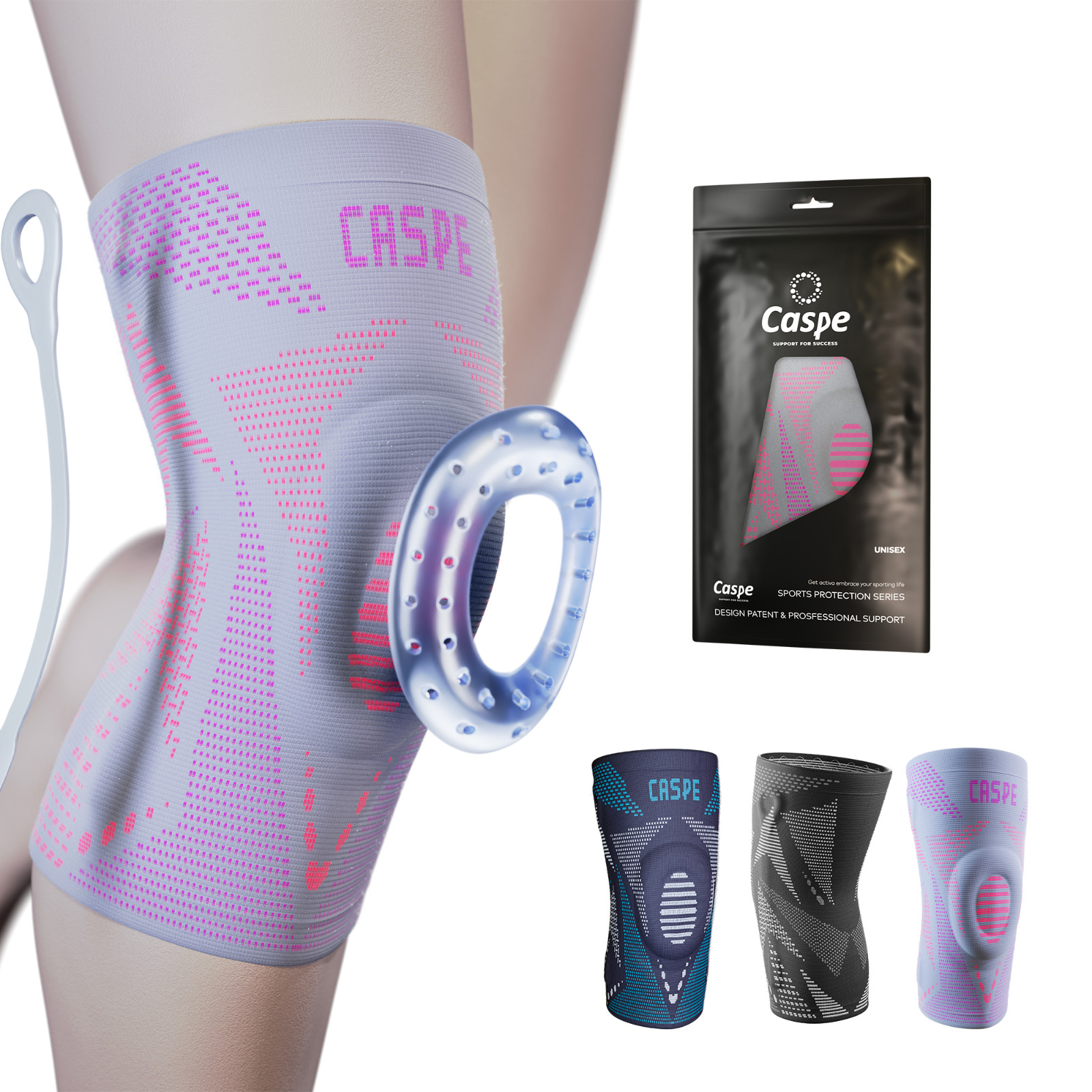 Knee Sleeve Compression Brace Support for Sport Gym Joint Pain Arthritis Relief