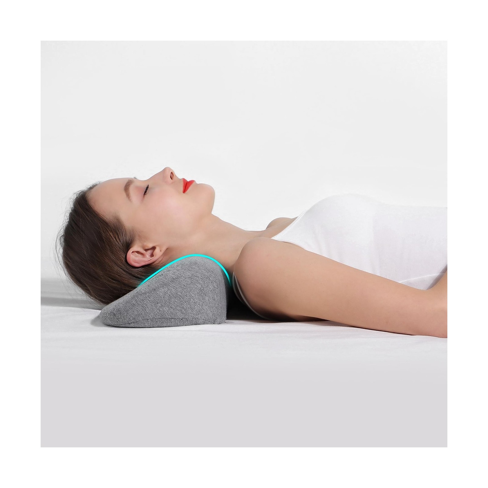 Cervical Neck Pillows for Pain Relief Sleeping, Memory Foam Neck Bolster Supp…