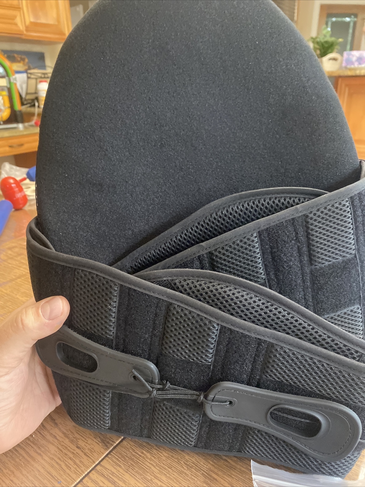 ISO Preferred Lumbar Back Brace VI ISO-BA206 Black Patient Care Posterior Panel