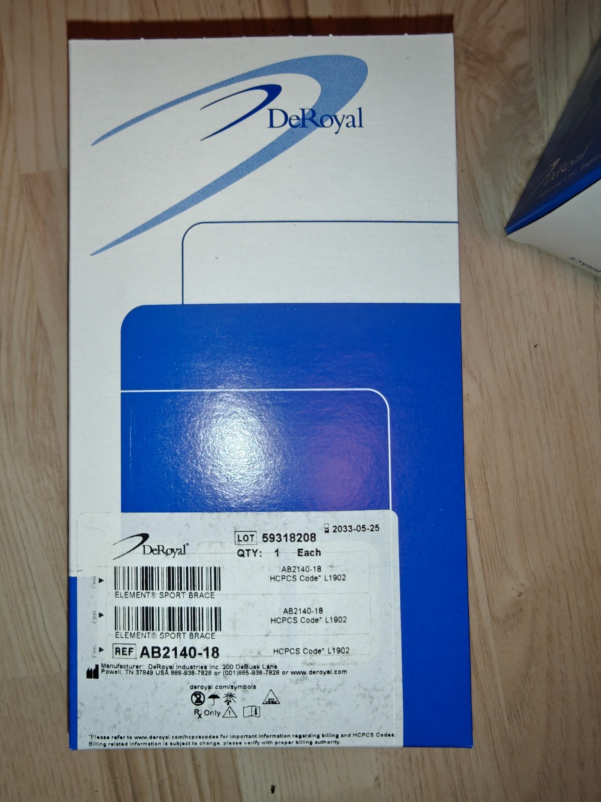 DeRoyal Element Sport Ankle Brace Closing – Left