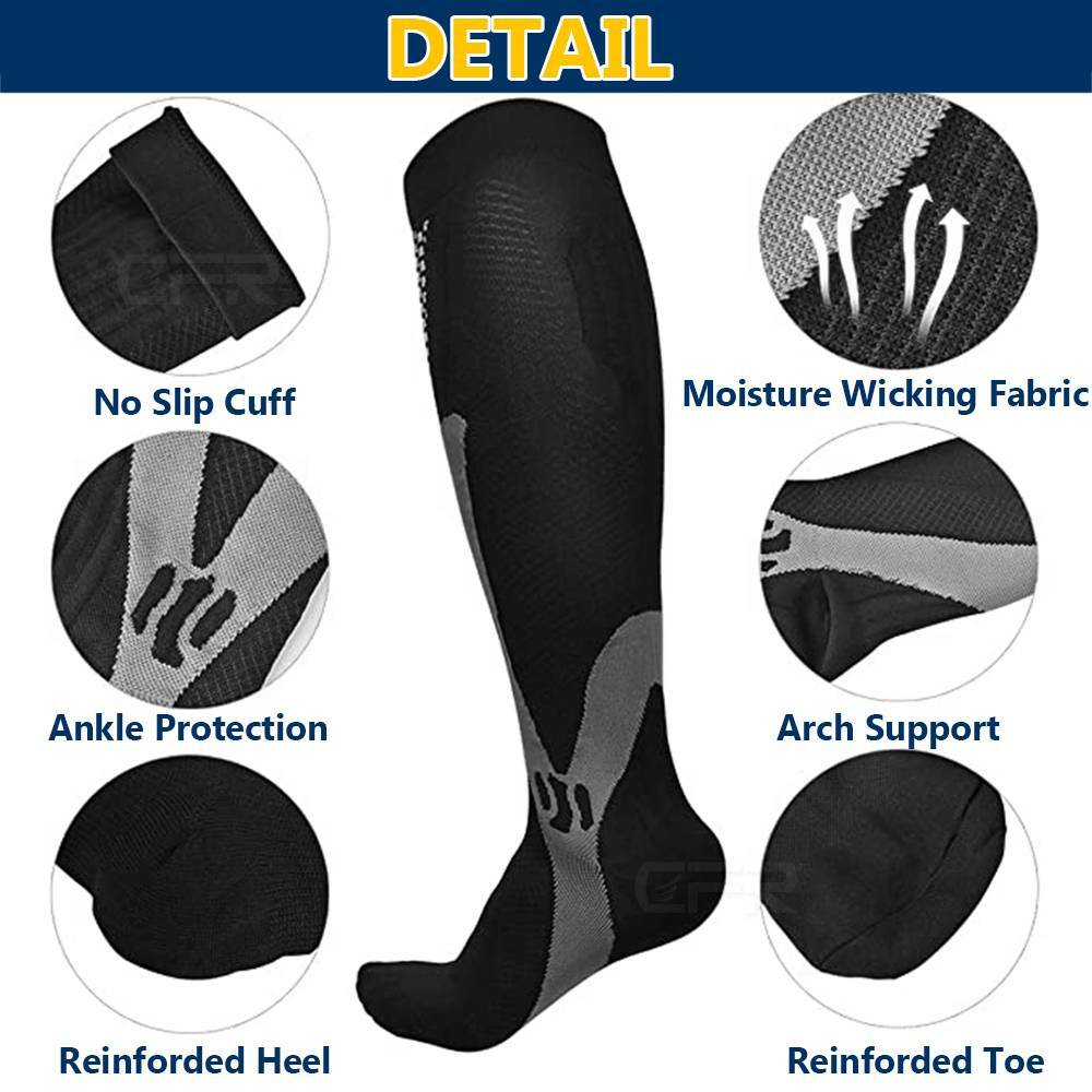 Compression Socks 20-30mmHg Support Miracle Calf Leg Sport Men Women S&M/L&XL