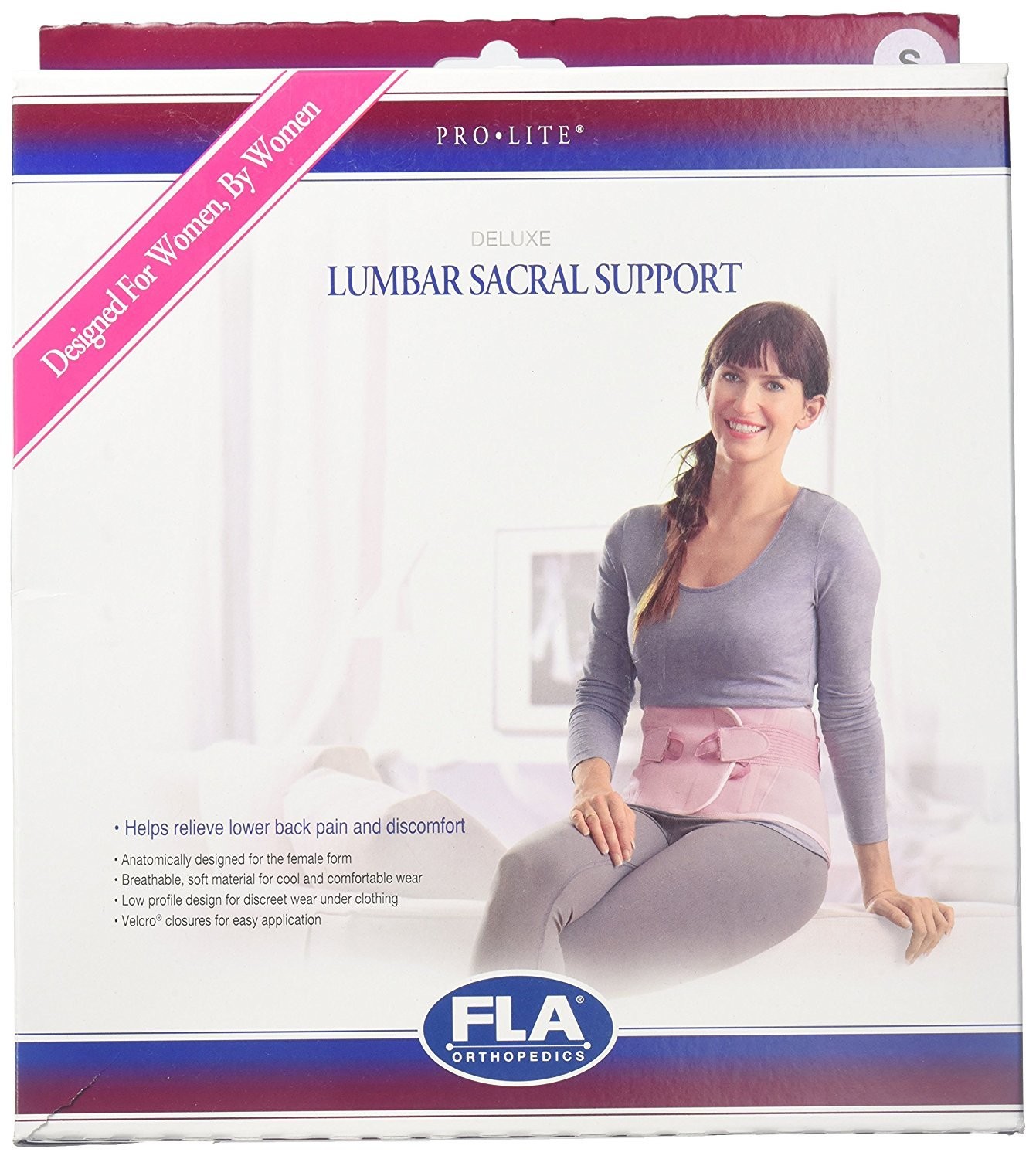 FLA Small Lumbar Sacral Support for Women Rose
