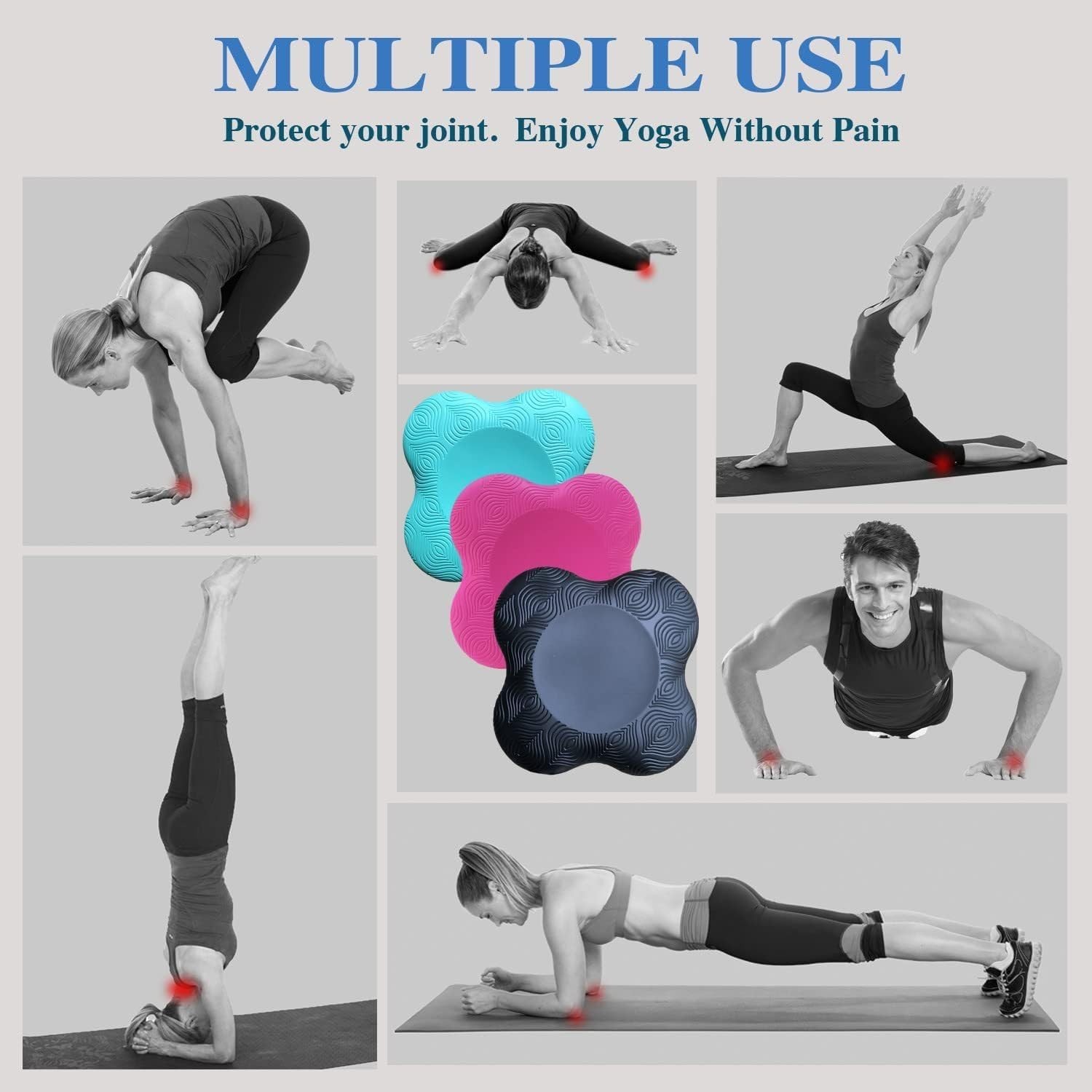Lightweight & Portable Knee Support Pads – Relieve Joint Pressure – 2 PCS