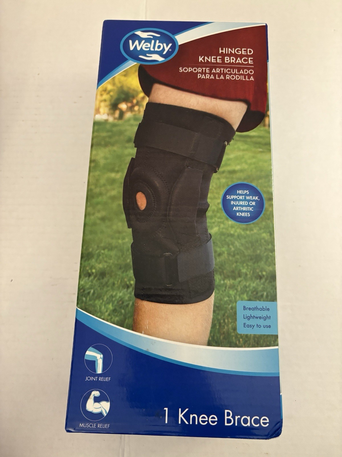 Knee Brace Welby Hinged One Size Fits Most Breathable Lightweight Support