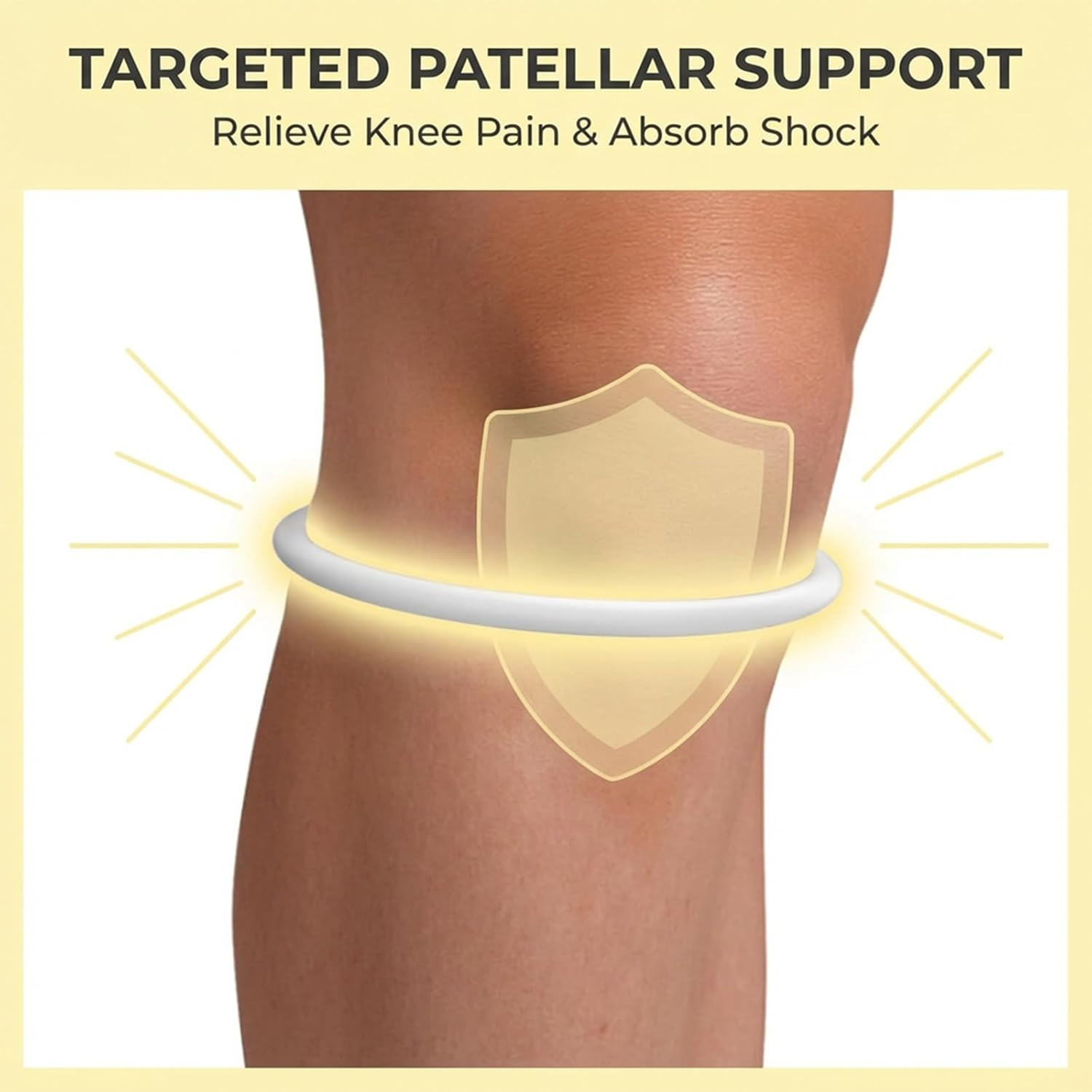 Cobee 6Pcs Patella Band, Patellar Tendon Support Strap, Basketball Knee Bands Ba