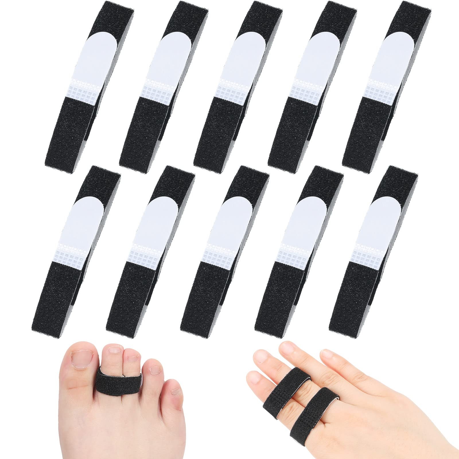 10 Pack Buddy Tape Finger Straps Buddy Finger Straps No Slip Hook and Loop Sp…