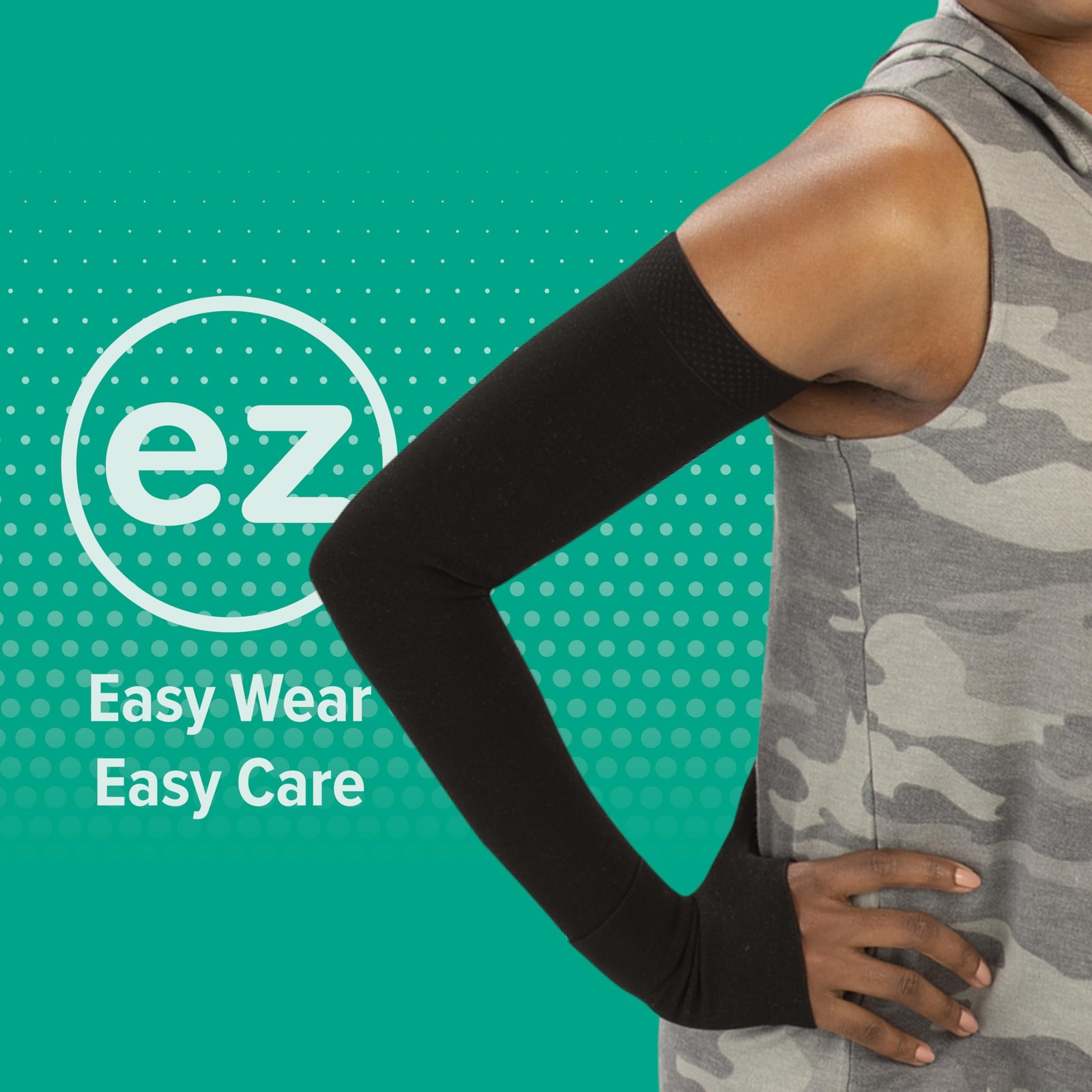 Soft 2002, Compression Armsleeve with Silicone Top Band, 30-40 mmHg , Long, 5…