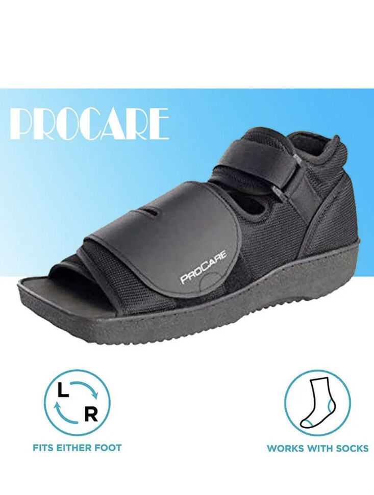 Procare Squared Toe Post Op Shoe Small – Mens 5.5-7, Womens 6.5-8