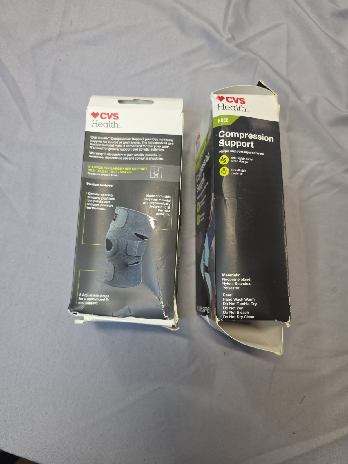 2-Knee Compression Support – CVS Brand Moderate Support – Size XL/XXL