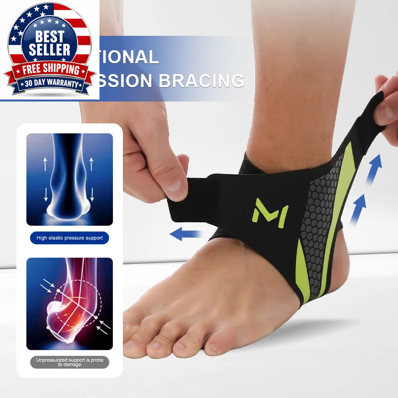 1Pc Cooper Ankle Support Compression Foot Sleeves for Men and Women Bracer Ankle