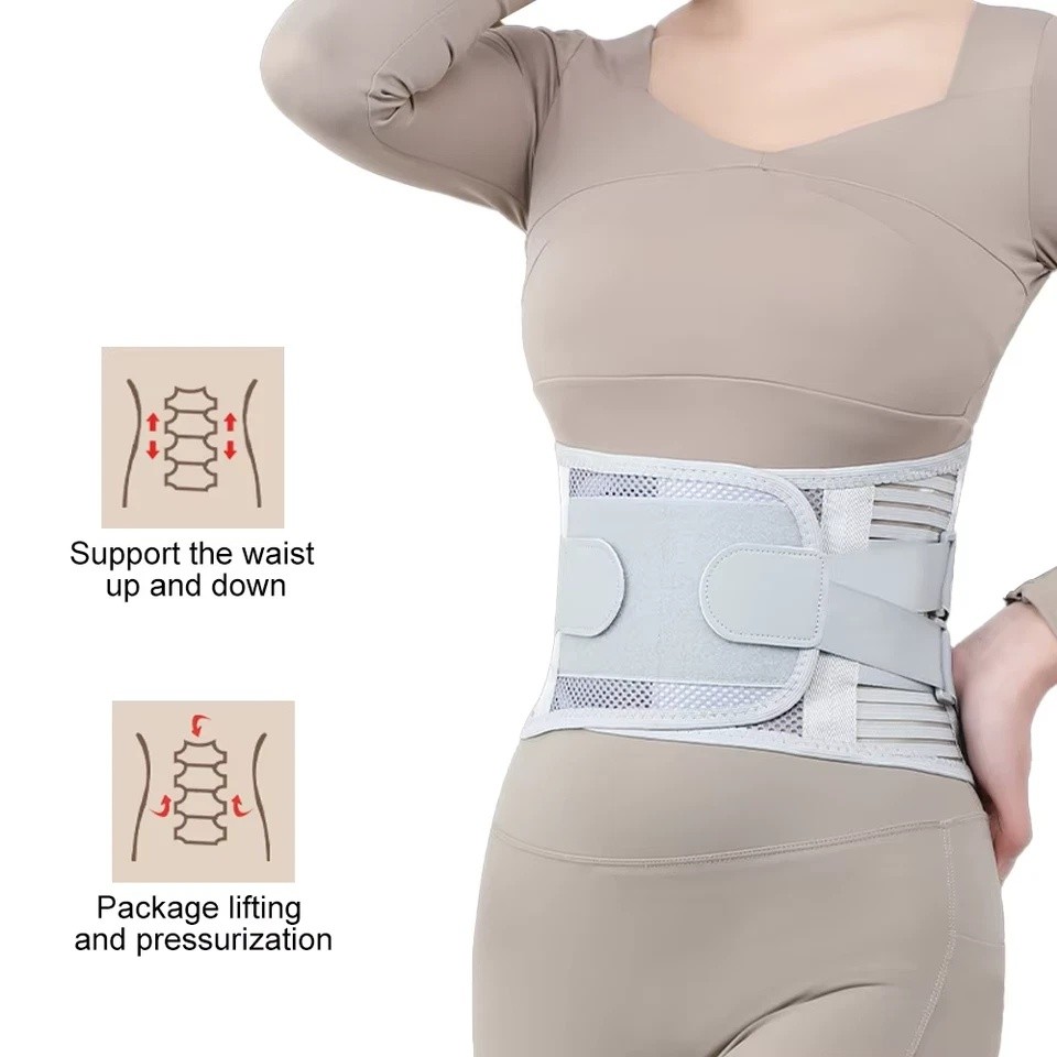 Adjustable Lower Back Brace Lumbar Support Waist Belt For Men Women Pain Relief