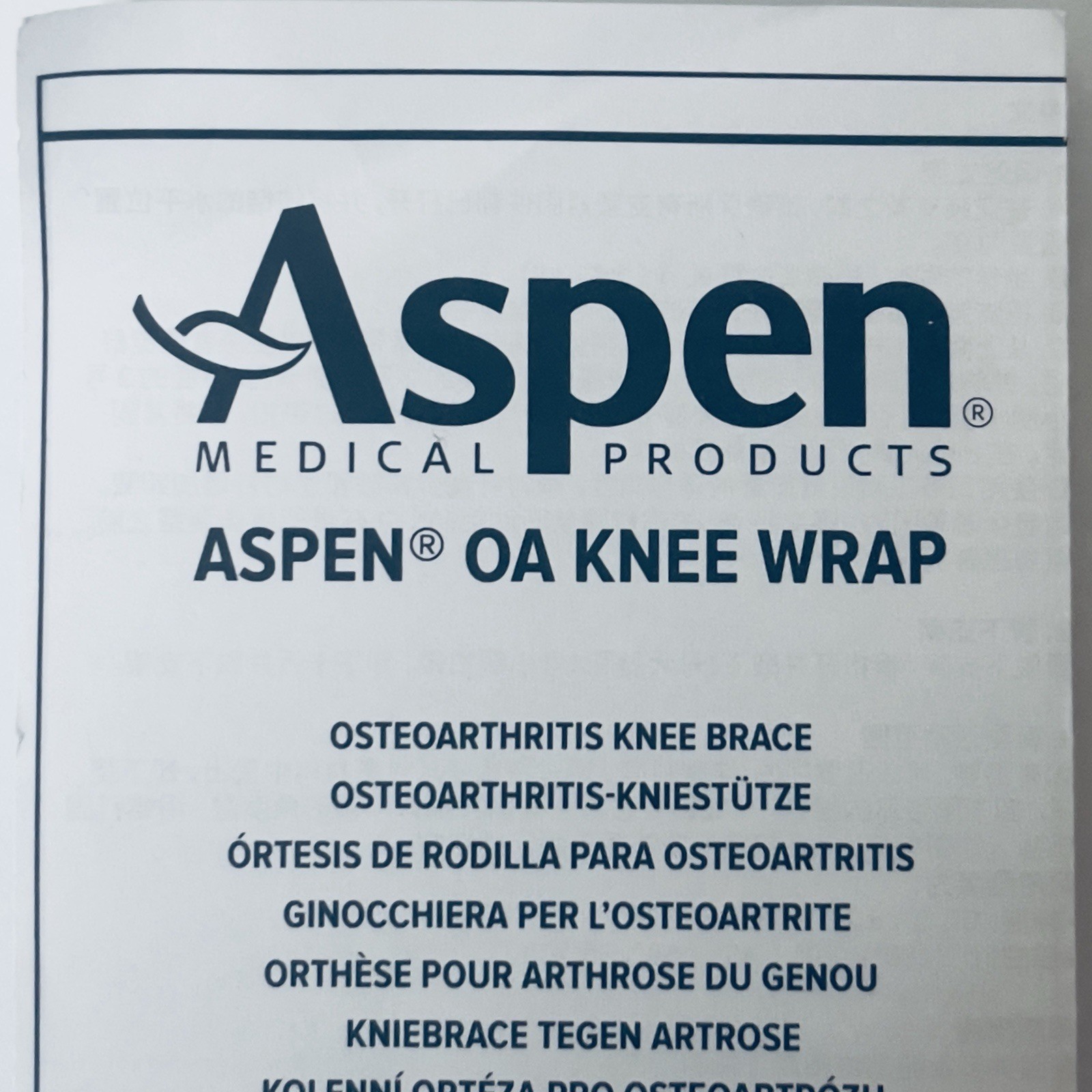 New Aspen OA Knee Wrap Targeted Support for Knee Pain Relief M Left
