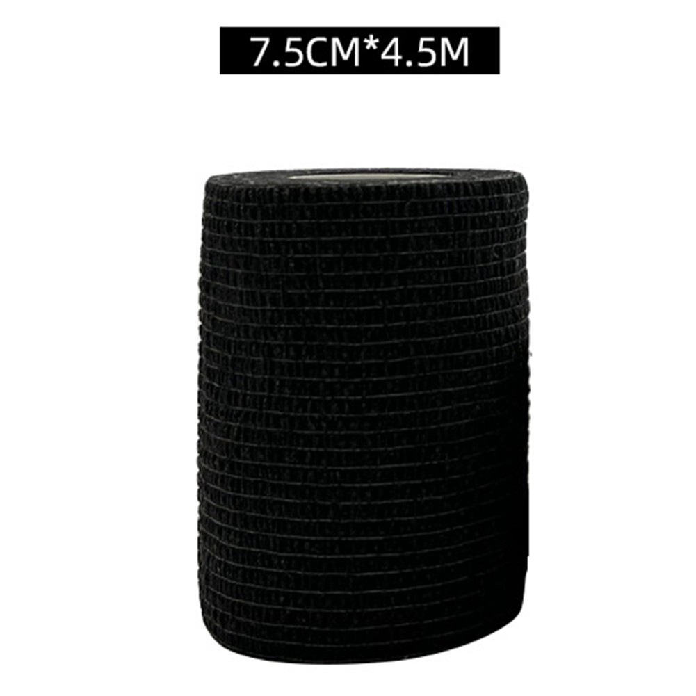 Black Sport Self Adhesive Elastic Bandage Wrap Tape for Knee Support Pads3058