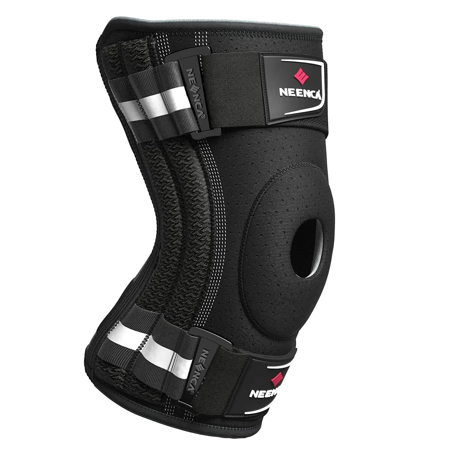 knee brace for knee pain knee support with side stabilizers.