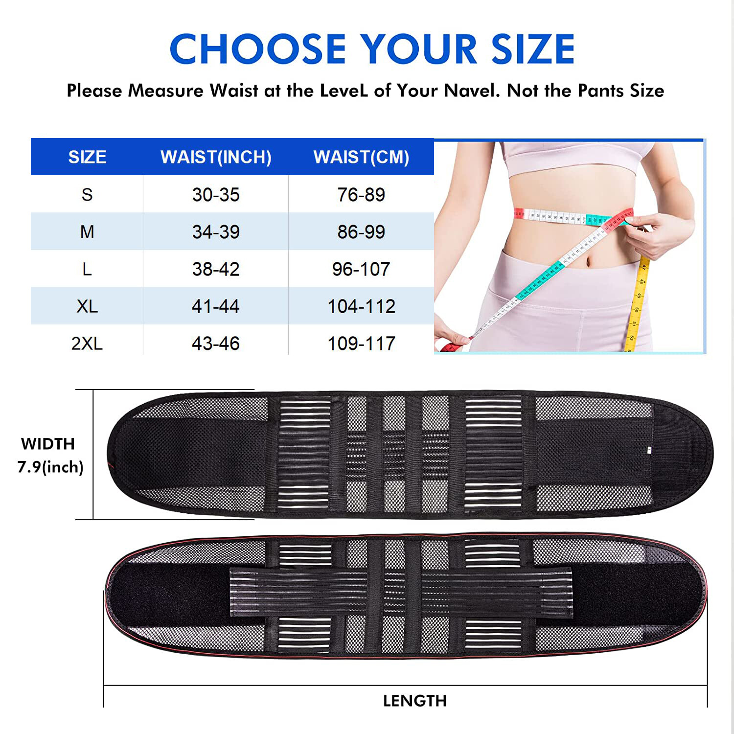 Abdominal Binder Umbilical Hernia Belt Waist Lower Back Brace Bandage Support US