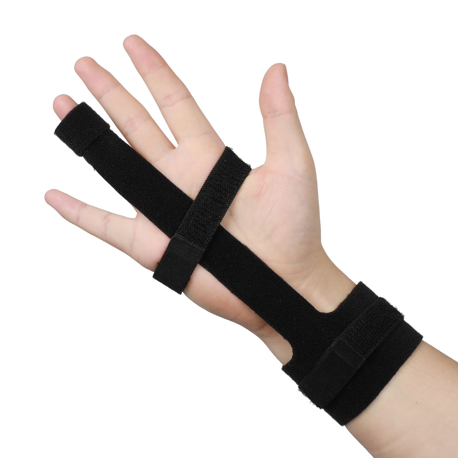 FBA Boutique Latest Improved Black Finger Guard With Steel Plate Finger Orthosis