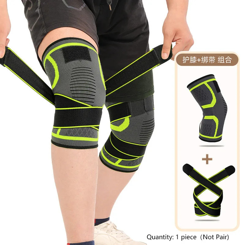1 Piece Knee Pad Nylon Sports Knee Brace Compression Support for Running Fitness