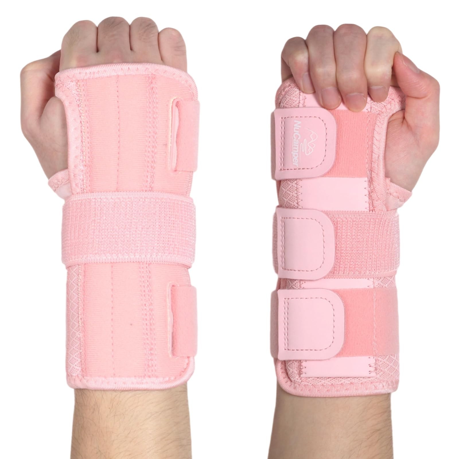 NuCamper Carpal Tunnel Wrist Brace Night Support for Men & Women, Adjustable …