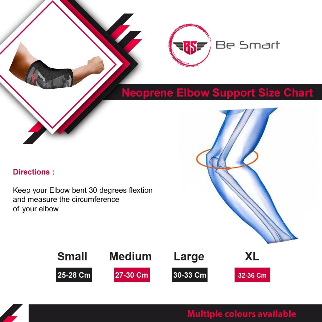 Elbow Support 5mm Cross Fit Elbow Sleeve Neoprene Power Weight Lifting