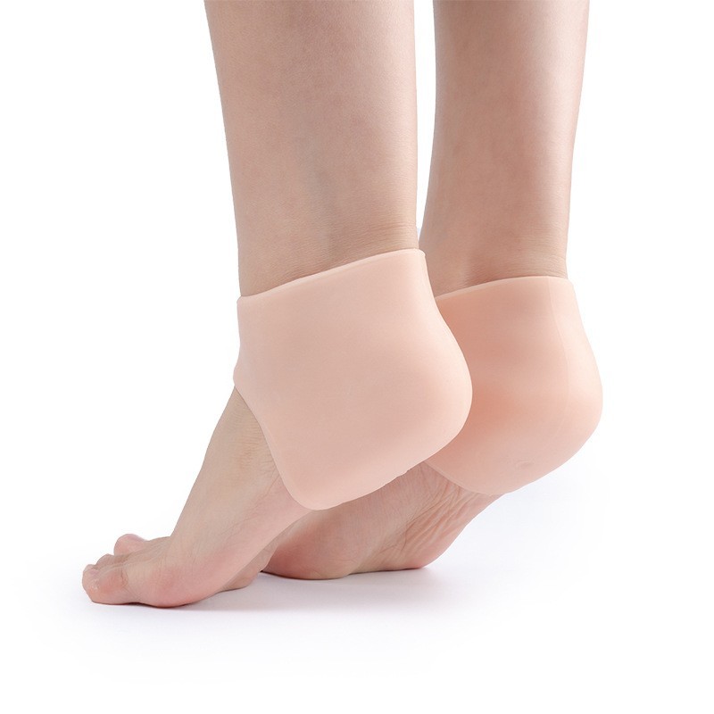2 Pcs Silicone Gel Elastic Heel Socks Cracked Foot Moisturizing Skin Care US