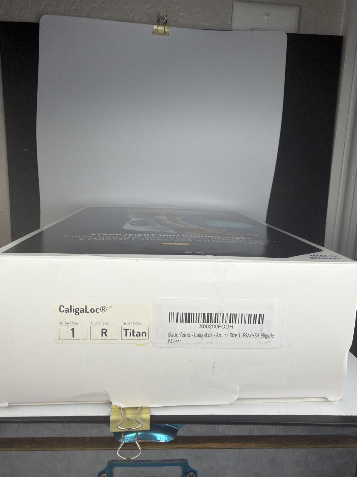 Bauerfeind CaligaLoc Ankle Brace Splint SIZE 1 RIGHT Medial Lateral Support $229