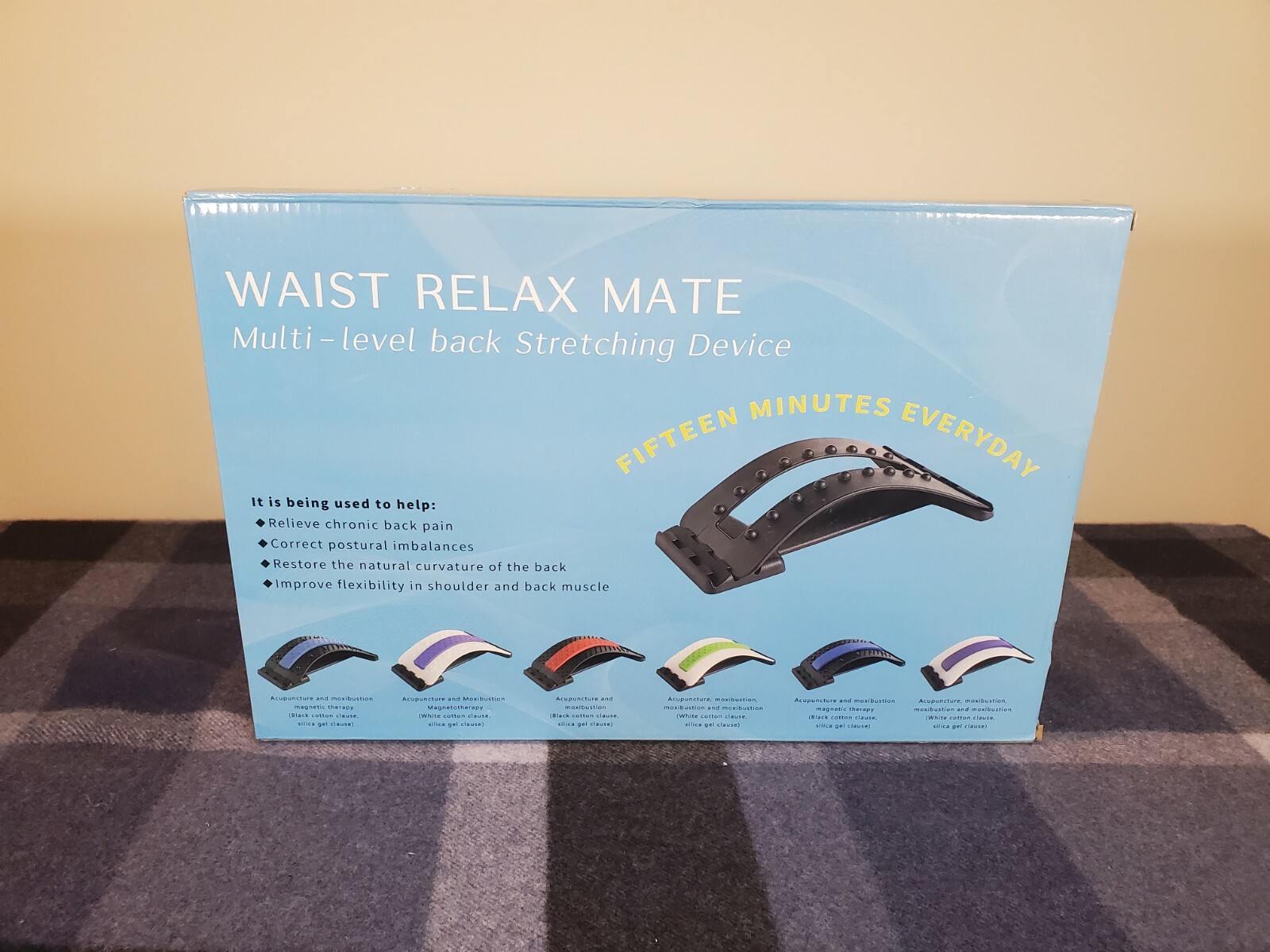 Waist Relax Mate Multilevel Back Stretching Device Relieve Chronic Pain – New