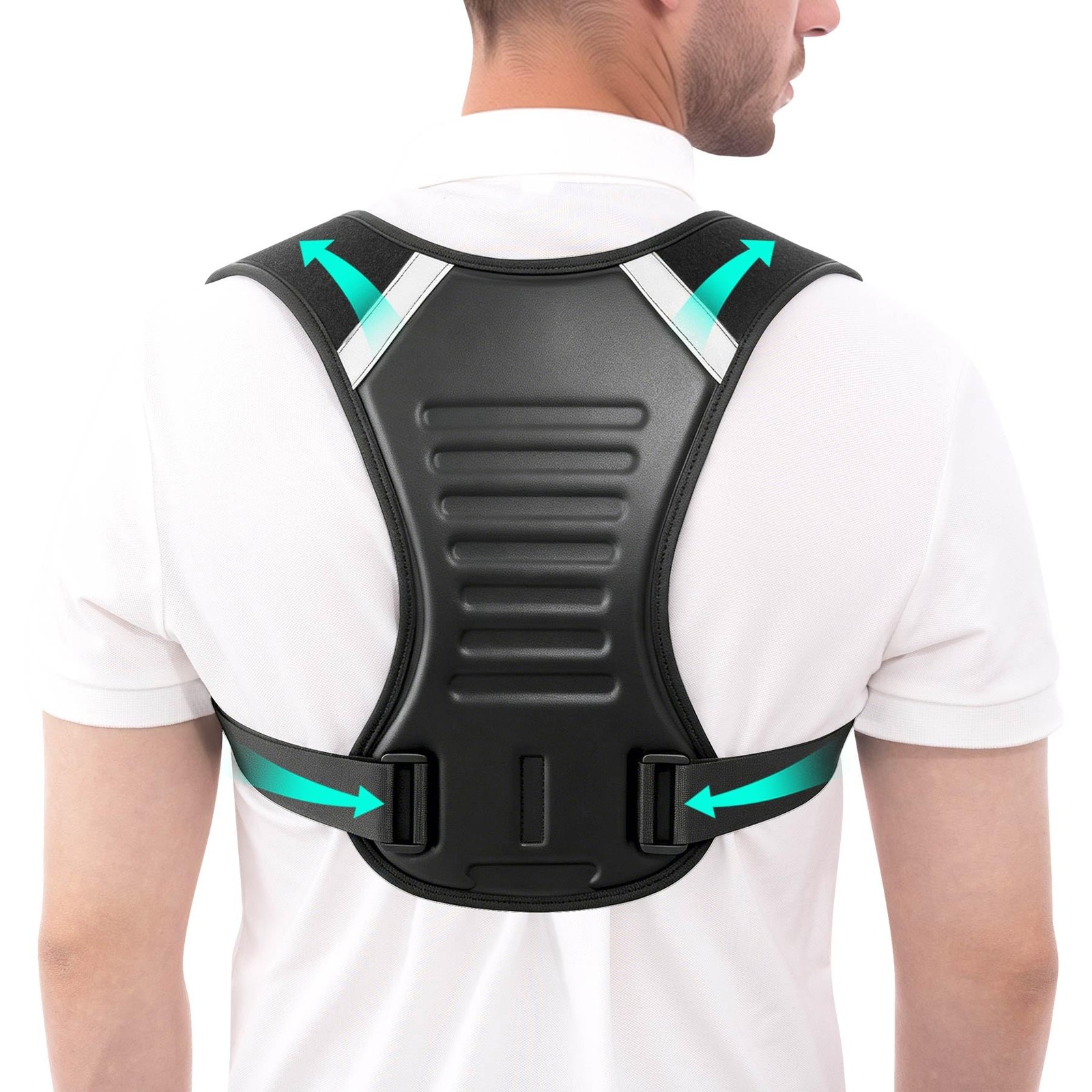 Ycctvar Back Brace Posture Corrector for Women Men Small/Medium, Black