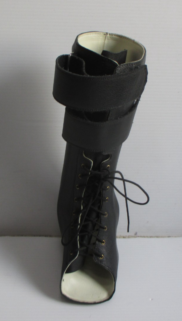 AZAFO Arizona AFO Black Leather Orthopedic Boot – Left Foot