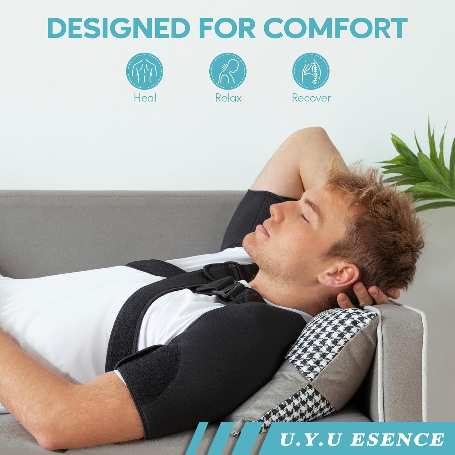Shoulder Compression Sleeve Brace Support-Torn Rotator Cuff AC Joint Pain Relief