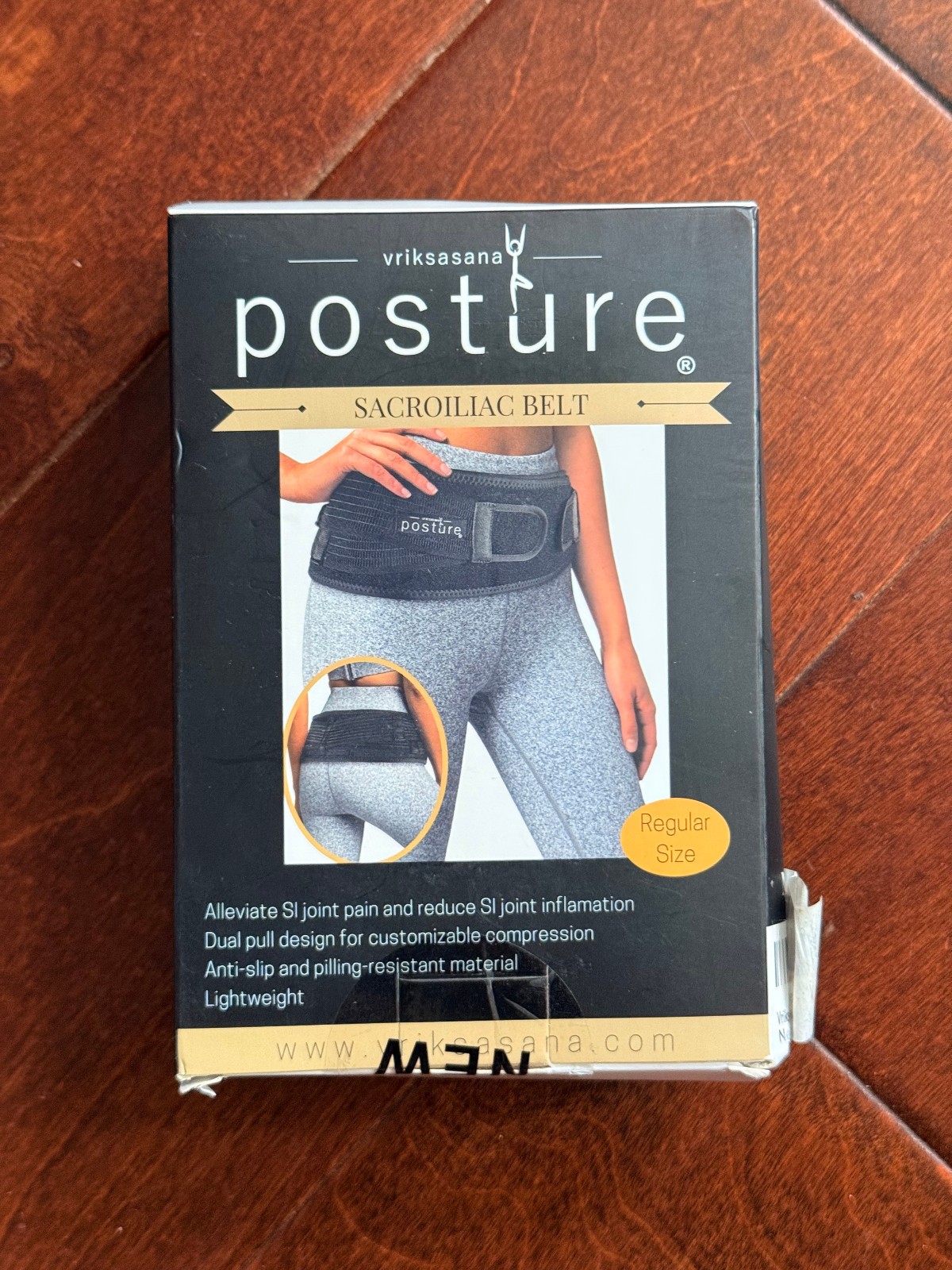 Vriksasana Posture Sacroiliac Hip Belt for Women and Men Reg Size 32″-45″