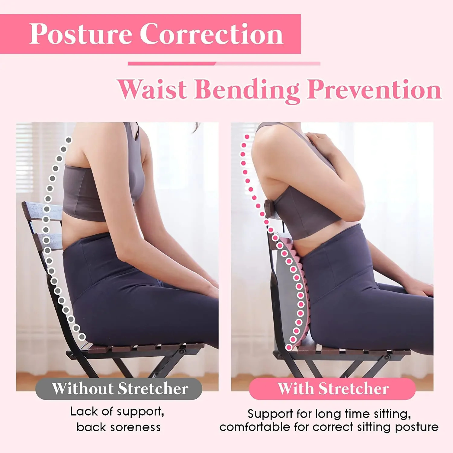 Lower Back Pain Relief Treatment Stretcher Back Stretcher Pillow Chronic Lumbar