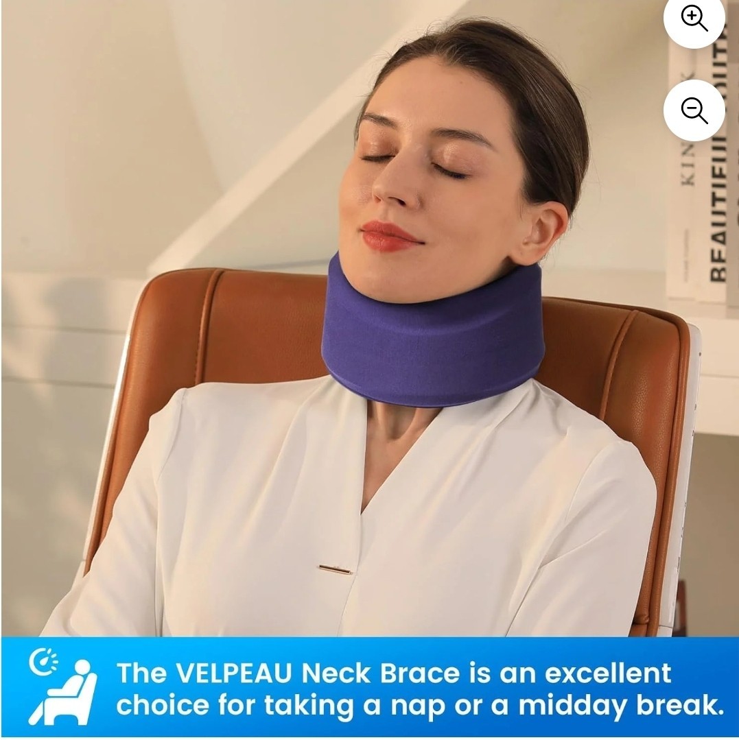 Adjustable Collar Neck Support Brace Soft Cervical Traction Device Pain Relief