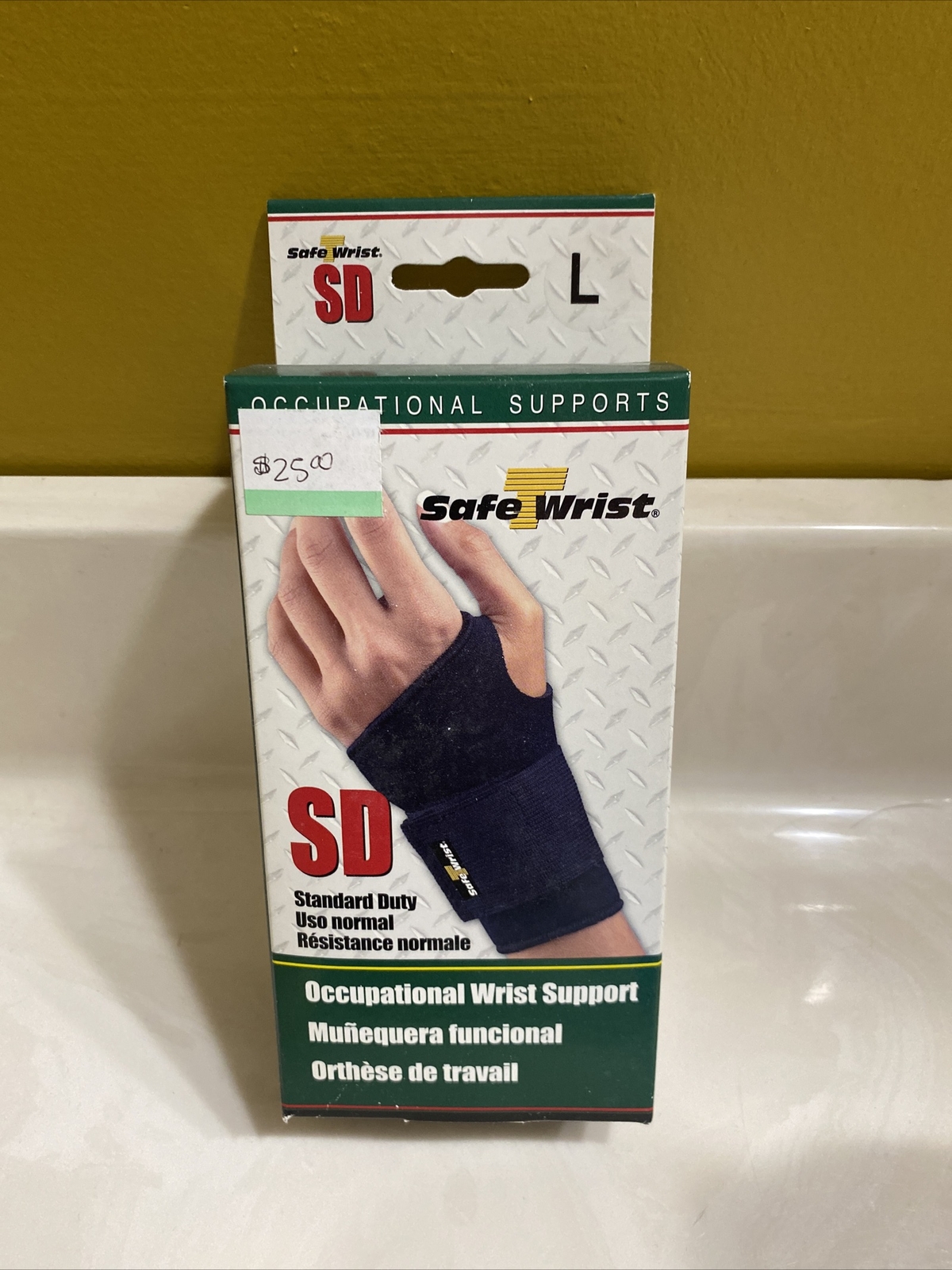 Large SAFE-T-WRIST STANDARD DUTY WRIST SUPPORT LARGE
