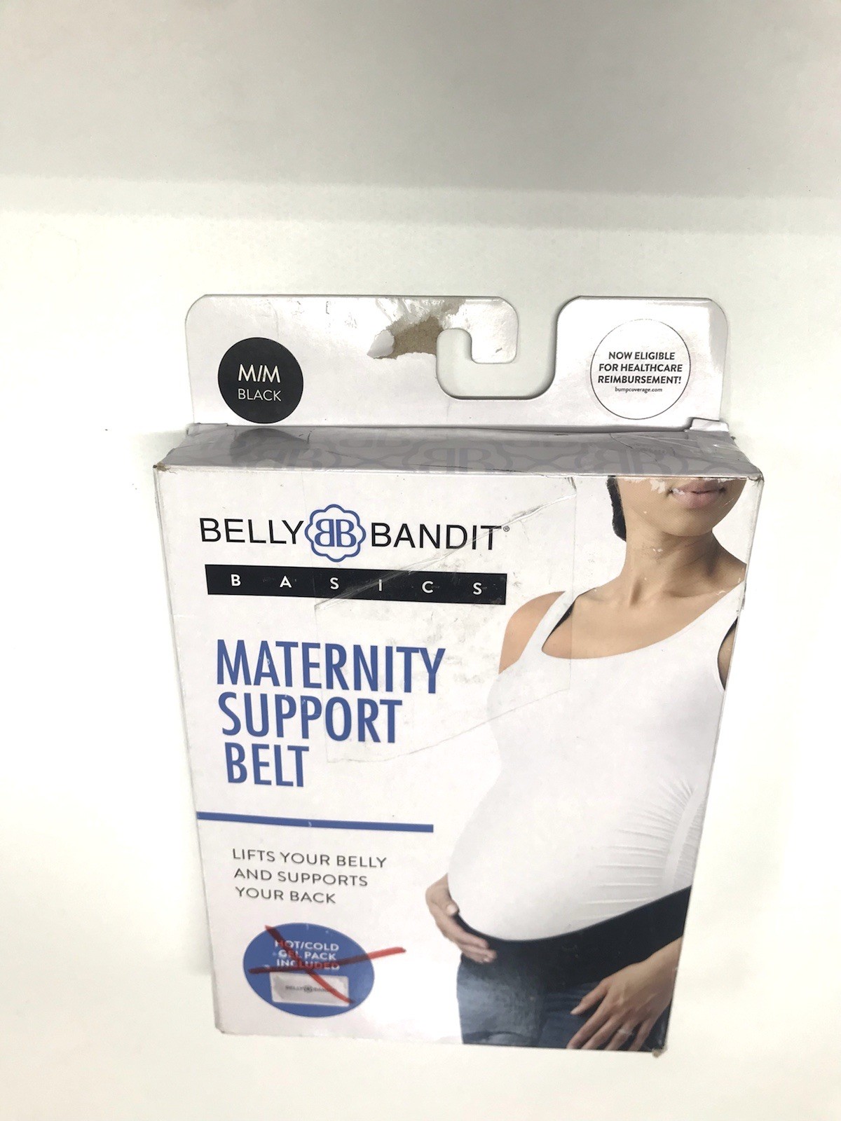 Belly & Back Maternity Support Belt Opened Box Missing a Gel Pack Size M