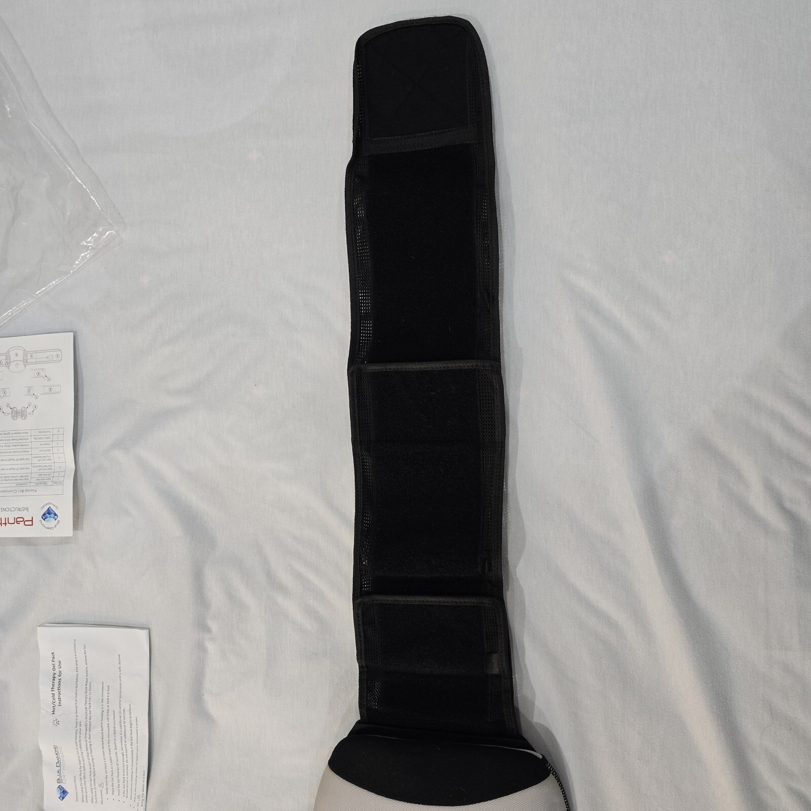 Back Brace Spinal + Gel pack Panther MP627 By Blue Diamond Ortho Post Surgery
