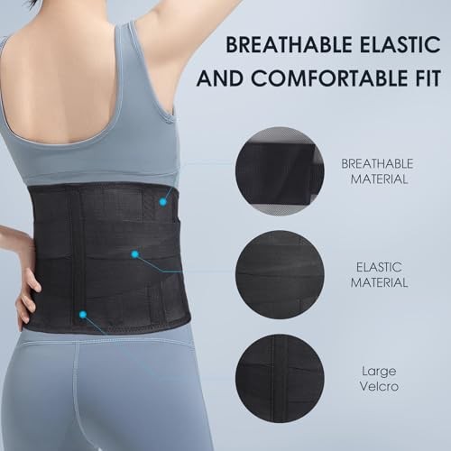 COMFYTHERA Umbilical Hernia Belt, Elastic Abdominal Binder Lower Waist Medium
