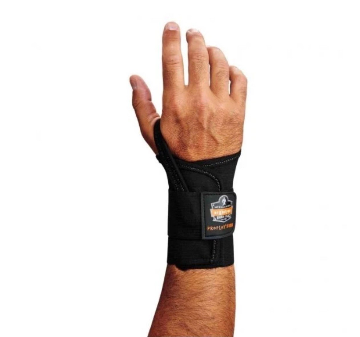 Ergodyne ProFlex 4000 Wrist Single Strap Brace Support- Black- Right Hand Large