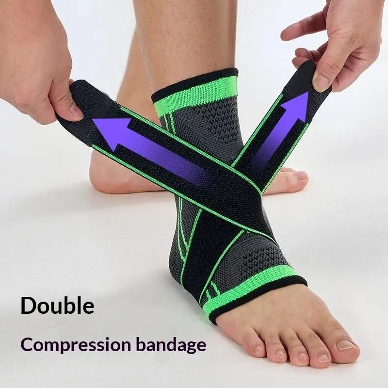 Ankle Brace Support Compression Sleeve Pain Relief Plantar Fasciitis Foot Wrap