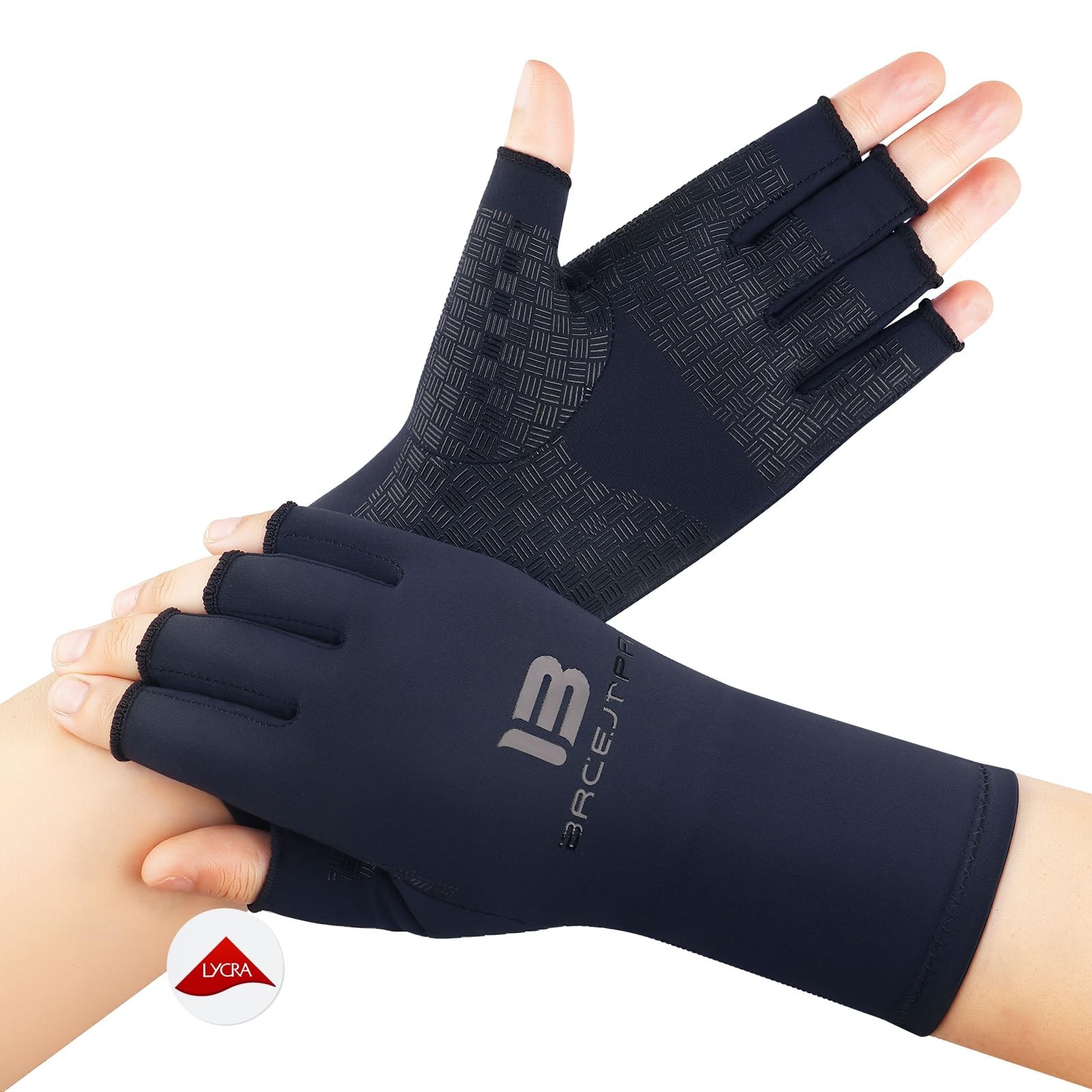 Extra Firm Compression Arthritis Gloves for Pain Relief – Fingerless Support for