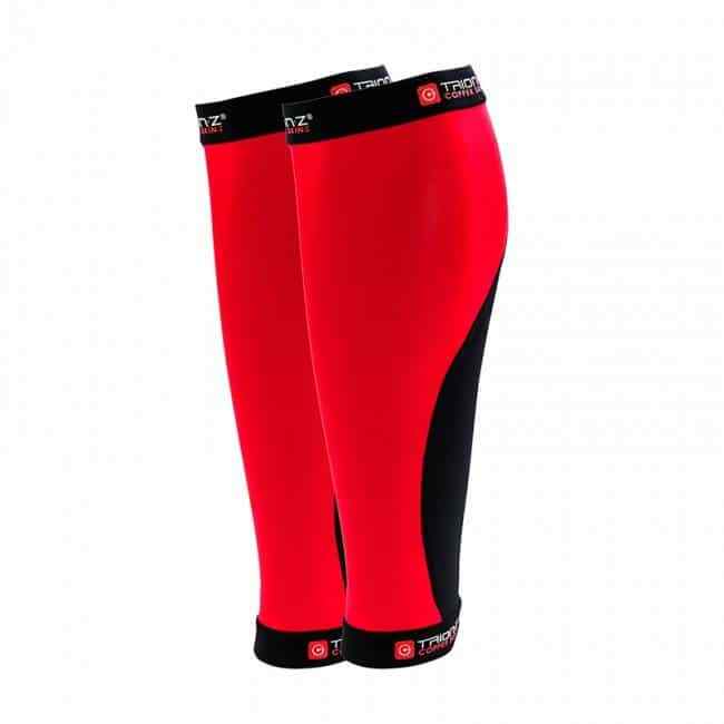 Trion:Z Copper Skin:Z Calf Sleeves Absorbent Highly Elastic Copper Red Black