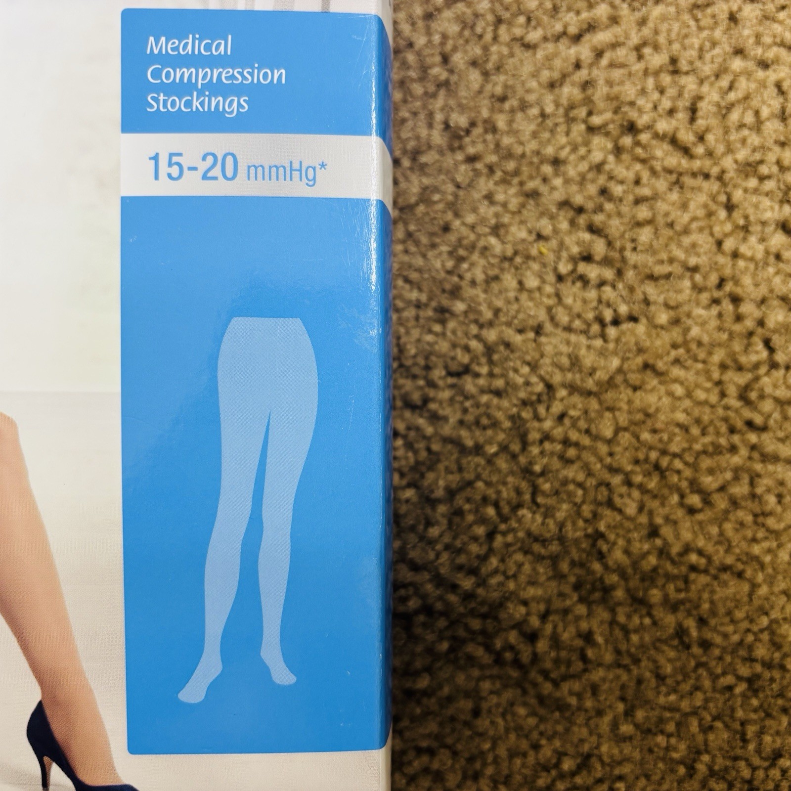 Jobst UltraSheer Womens S Waist High 15-20 mmHg Compression Stockings Pantyhose