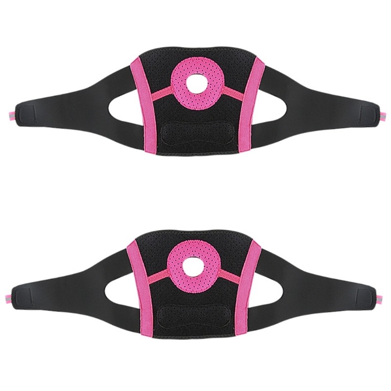 Set of 2 Sports Knee Brace with Adjustable Strap for Running Basketball Football