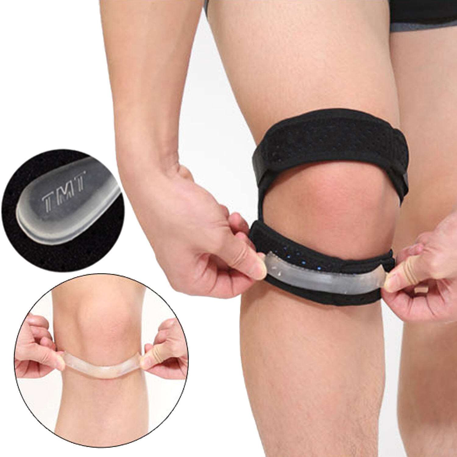 US Knee Support Patella Stabilizer Strap Band Tendon Brace Pain Sports Gym Joint