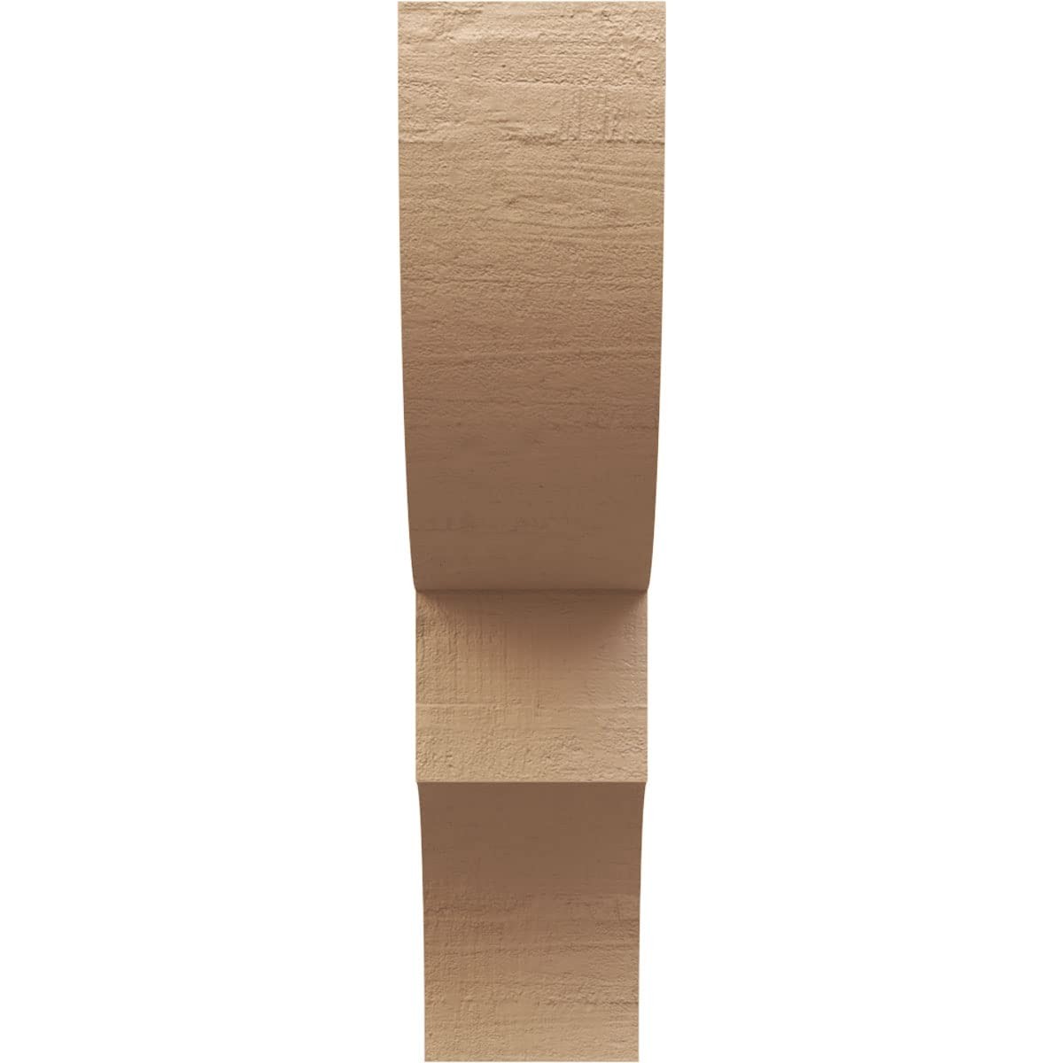 Ekena Millwork Timberthane Rough Cedar Faux Wood Ridgewood Knee Brace 5W X 16D